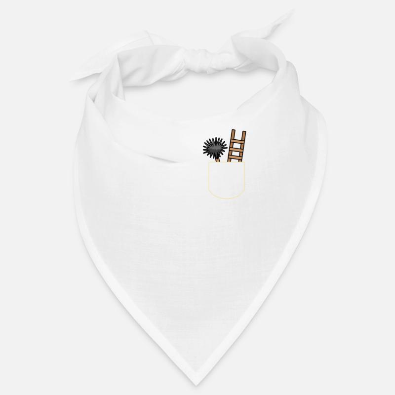 Lustige Schornsteinfeger Geschenkidee - Bandana - Weiß