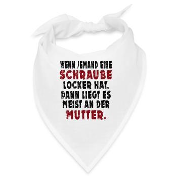 Schraube locker - Bandana - Weiß - Vorne