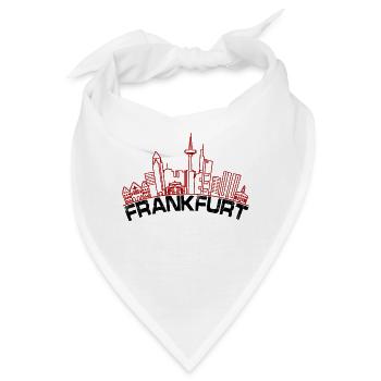 Frankfurt Hochhäuser - Bandana - Weiß - Vorne