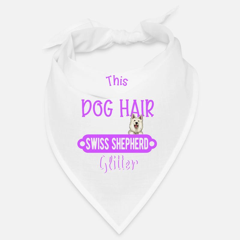 Weißer Schweizer Schäferhund Witziges Geschenk Bandana