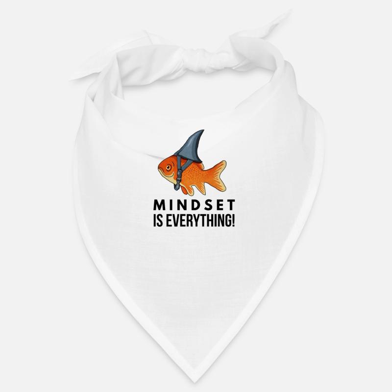 Motivational, Mindset is Everything, Goldfish Bandana