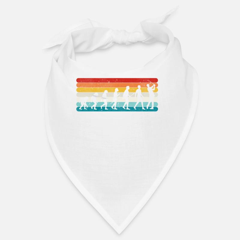 Retro Golf Evolution Vintage Golfers & Golf Bandana