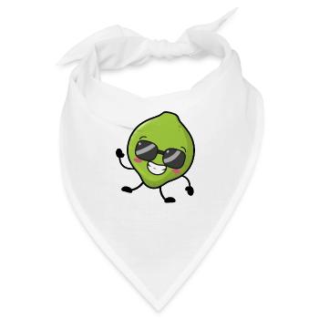 Coole Limette - Bandana - Weiß - Vorne