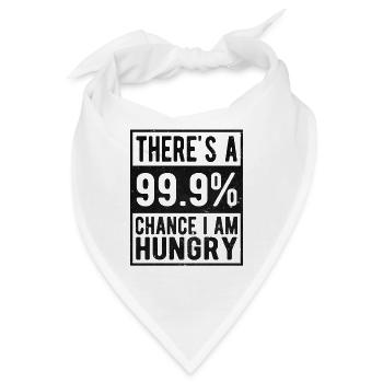 Hungrig lustig - Bandana - Weiß - Vorne