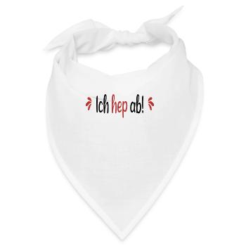 Ich hep ab Heilerziehungspfleger Abschluss - Bandana - Weiß - Vorne