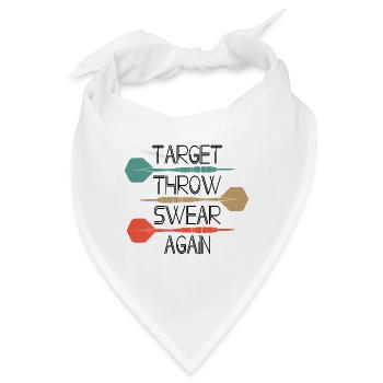 Aim throw swear again - Bandana - Weiß - Vorne