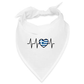 Lustiger Griechischer Spruch Griechenland Geschenk - Bandana - Weiß - Vorne