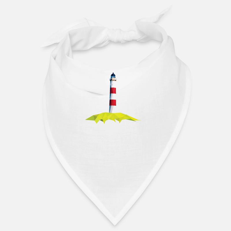Amrum Nordseeinsel Leuchtturm Möwe Urlaub Geschenk - Bandana - Weiß