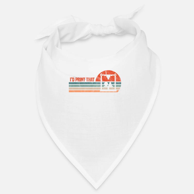 3d Drucker - Bandana - Weiß
