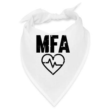 MFA Arzthelferin Medizinische Fachangestellte - Bandana - Weiß - Vorne