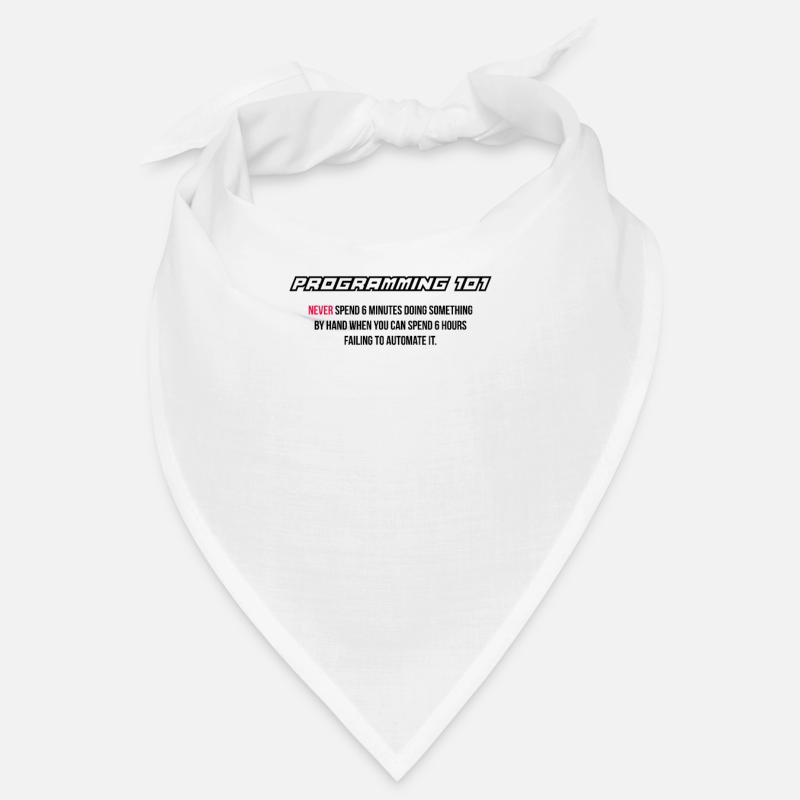 Automatisation drôle, programmation, informatique - Bandana - blanc
