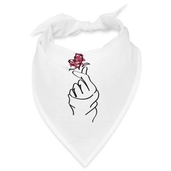 Finger - Bandana - Weiß - Vorne
