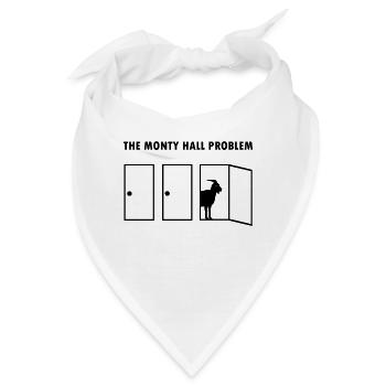 Monty Hall Mathematiker Geschenk Mathe Lehrer Nerd - Bandana - Weiß - Vorne