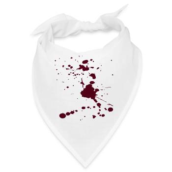 Blutfleck auf meinem Hemd - Bandana - Weiß - Vorne