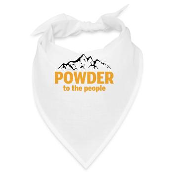 Powder To The People - Bandana - Weiß - Vorne
