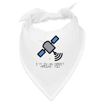 Satellit Orbit Around You - Bandana - Weiß - Vorne