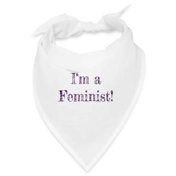 Feminismus - Bandana - Weiß - Vorne