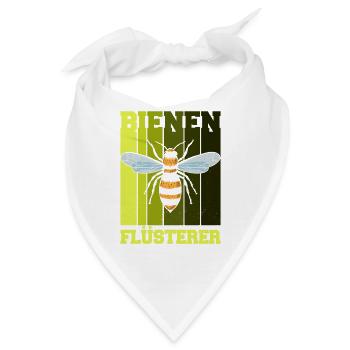 Bienen Flüsterer Imker Outfit - Bandana - Weiß - Vorne