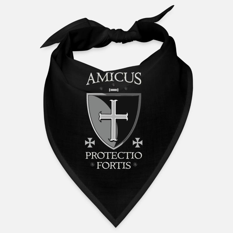 Bouclier templier + Amicus Protectio Fortis Bandana