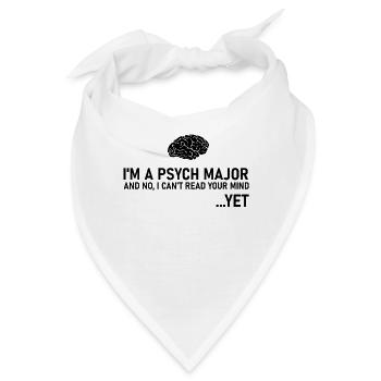 Psychologie Student Geschenk Psychologe Psychiater - Bandana - Weiß - Vorne