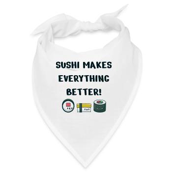 Sushi - Bandana - Weiß - Vorne