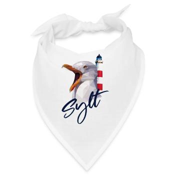 Sylt Westerland Nordsee Insel Geschenk - Bandana - Weiß - Vorne