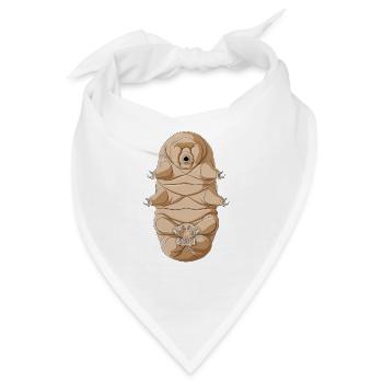 Meditierendes Bärtierchen - Bandana - Weiß - Vorne