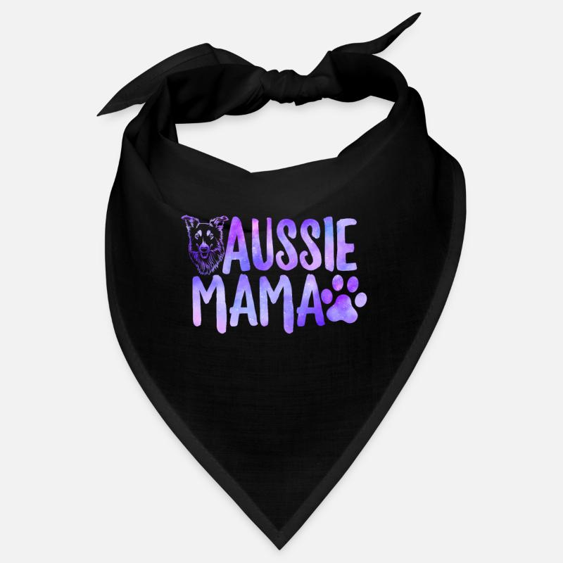 Aussie Mama Shirt Funny Australian Shepherd Bandana