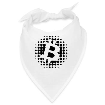 Bitcoin Kryptowährungen - Bitcoin kaufen - Bandana - Weiß - Vorne