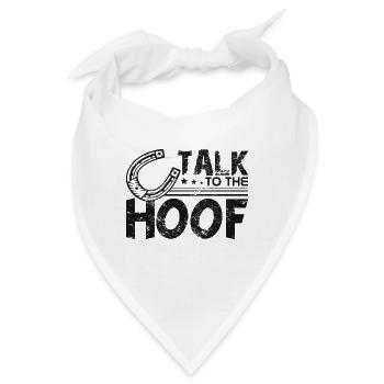 Rede mit dem Huf - Bandana - Weiß - Vorne