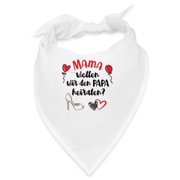 Heiratsantrag Machen Hochzeitsantrag Ideen - Bandana - Weiß - Vorne