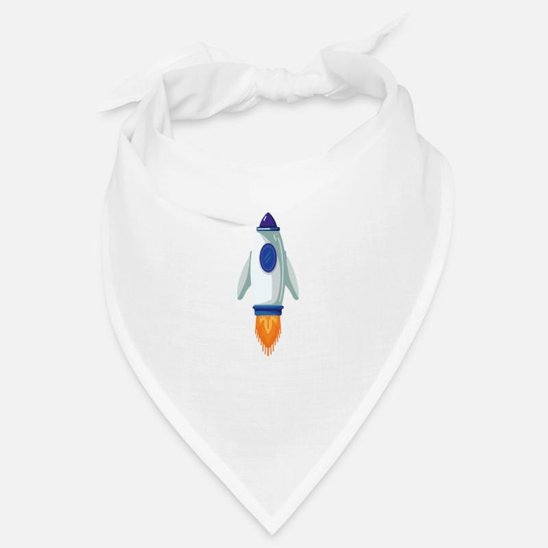 Ich bin eine Rakete - Bandana - Weiß