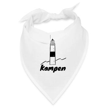 Leuchtturm Kampen Sylt - Bandana - Weiß - Vorne