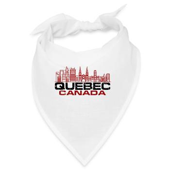 Quebec skyline - Bandana - Weiß - Vorne