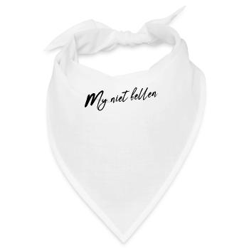 Schön mich nicht - Bandana - Weiß - Vorne