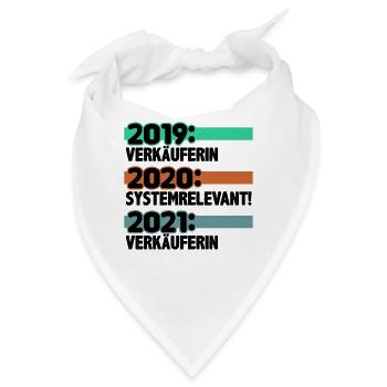Verkäuferin Kassiererin - Bandana - Weiß - Vorne
