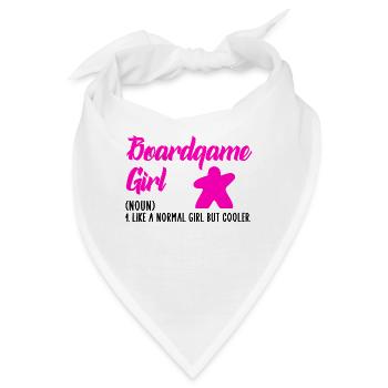 boardgame girl - Bandana - Weiß - Vorne