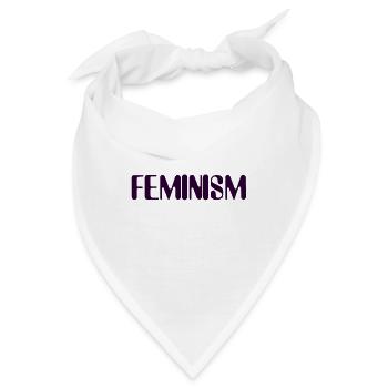 Feminismus - Bandana - Weiß - Vorne