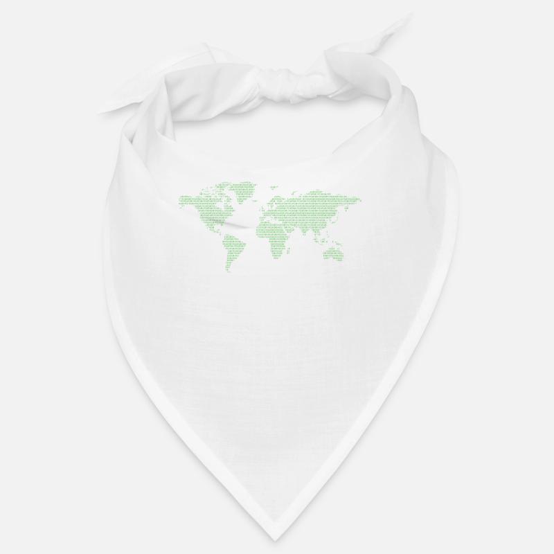 Code binaire Carte du monde binaire Code du monde Bandana