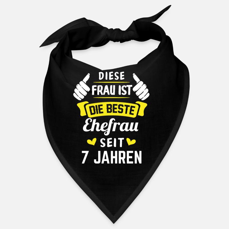 7.Hochzeitstag Ehefrau Jahrestag Geschenk Bandana