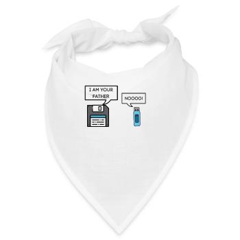 Diskette Ich bin dein Vater Usb - Bandana - Weiß - Vorne