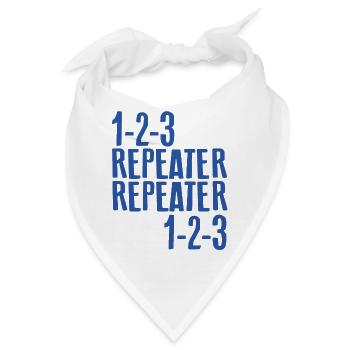 Repeater - Lied - Bandana - Weiß - Vorne