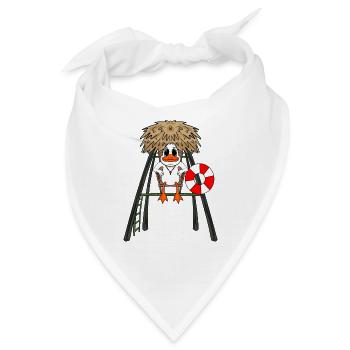 Rettungsschwimmer Ente - Bandana - Weiß - Vorne