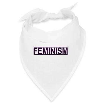 Feminismus - Bandana - Weiß - Vorne