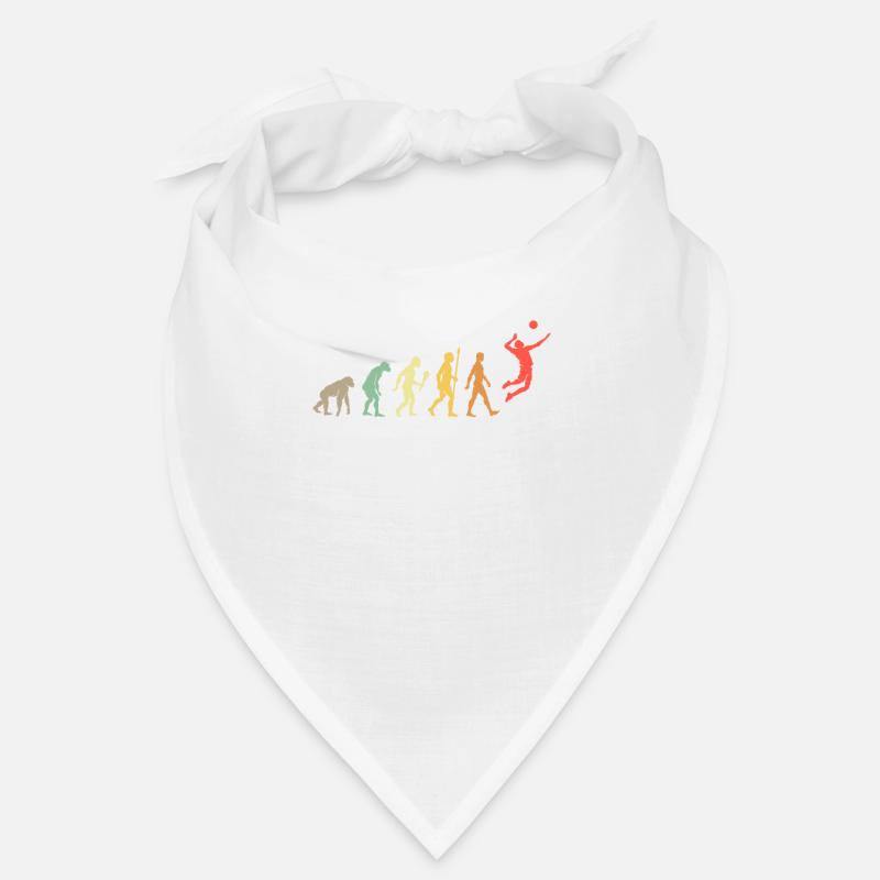 Vintage Volleyball Evolution Spieler Geschenkidee Bandana