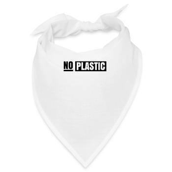 Kein Plastik Meer Verschmutzung Plastikmüll - Bandana - Weiß - Vorne