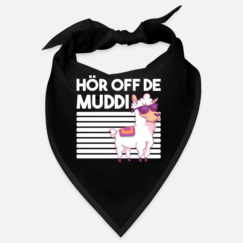 DDR Lama Alpaka Sprüche Geschenk Bandana