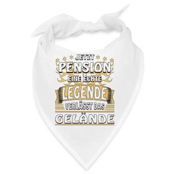 JETZT PENSION EINE LEGENDE - Bandana - Weiß - Vorne