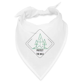 Naturliebhaber Waldfreund Wanderbursche - Bandana - Weiß - Vorne
