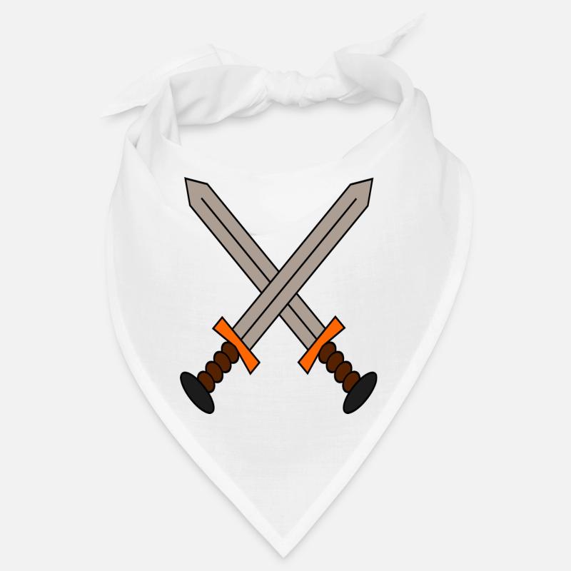 Un logo de 2 épées croisées dans un style gamer. Bandana